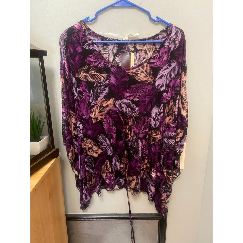 Loveappella women’s purple blouse size medium